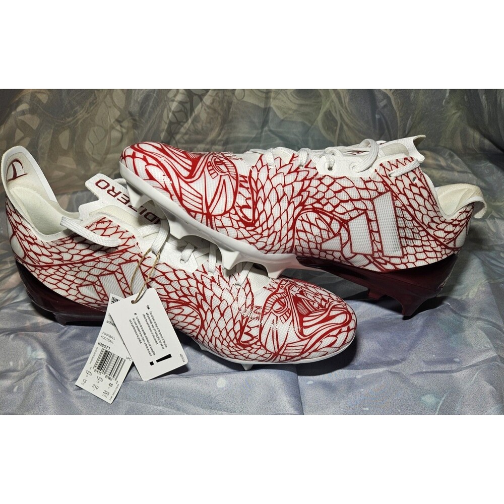 Adidas Adizero Electric.2 Football Cleats – Men’s Collegiate Red / White, 13US